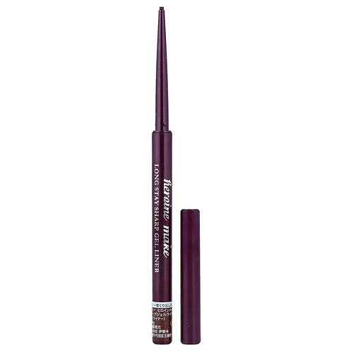 KissMe, Heroine Make, Delineador en gel de larga duración, 02 Marrón oscuro, 0,08 g (0,003 oz)