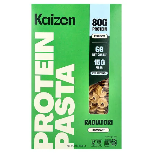 Kaizen, Pasta proteica, Radiatori, 226 g (8 oz)