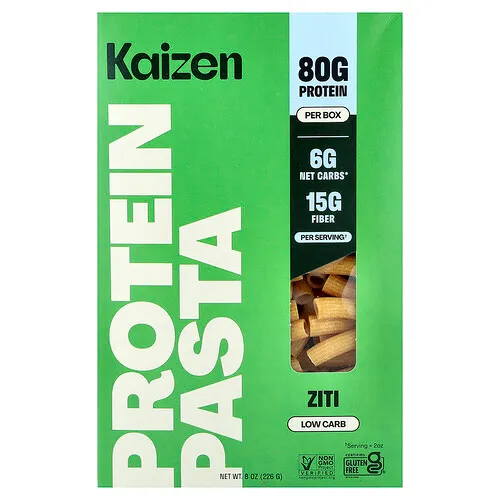 Kaizen, Pasta proteica, Ziti, 226 g (8 oz)