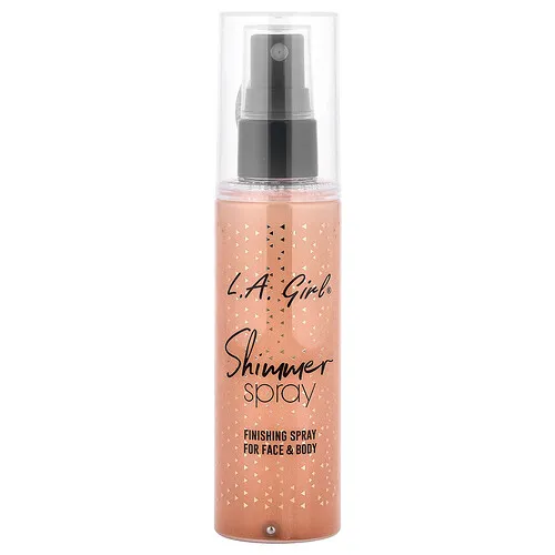 L.A. Girl, Spray con brillo, Para el rostro y el cuerpo, GFS919A Oro rosa, 80 ml (2,7 oz. líq.)