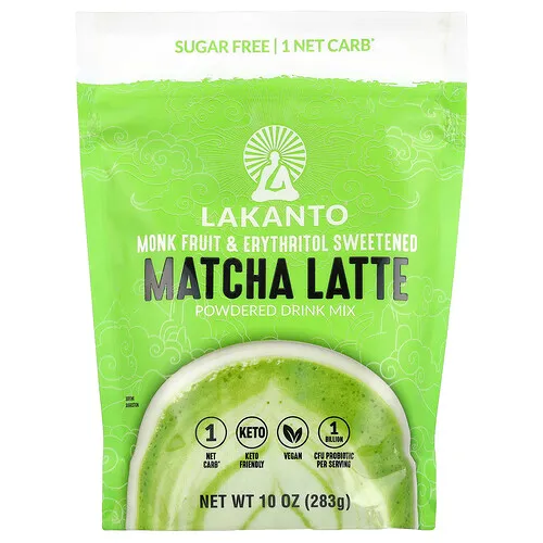Lakanto, Latte de matcha, Mezcla para preparar bebidas en polvo, 283 g (10 oz)