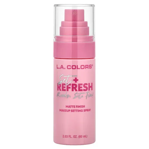L.A. Colors, Set + Refresh, Spray fijador de maquillaje, CSS338 Mate, 60 ml (2,03 oz. líq.)