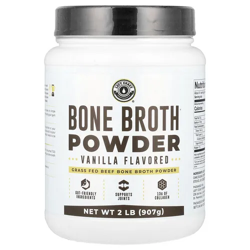 Left Coast Performance, Bone Broth, Caldo de huesos en polvo, Vainilla, 907 g (2 lb)