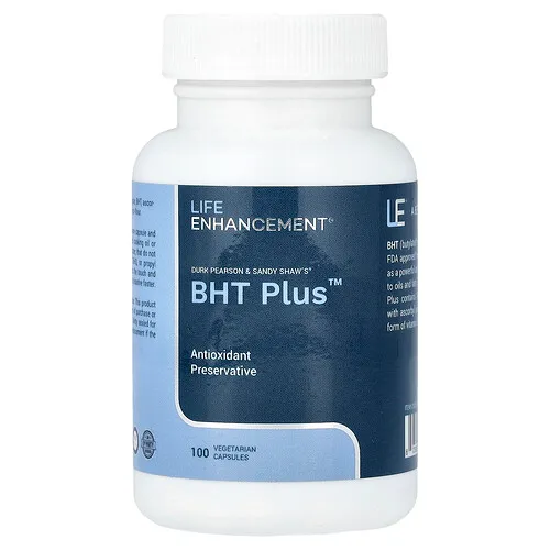 Life Enhancement, BHT Plus de Durk Pearson y Sandy Shaw, 100 cápsulas