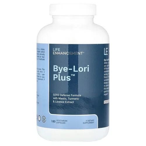 Life Enhancement, Suplemento para Protección del Estómago Bye-Lori Plus, 180 Cápsulas