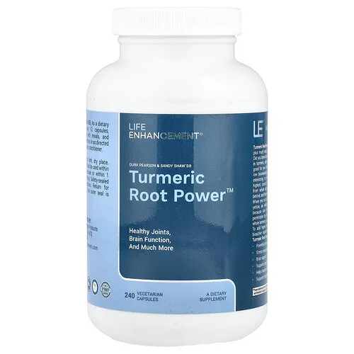 Life Enhancement, Turmeric Root Power™, Poder de la raíz de cúrcuma, 240 cápsulas vegetales (600 mg por cápsula)