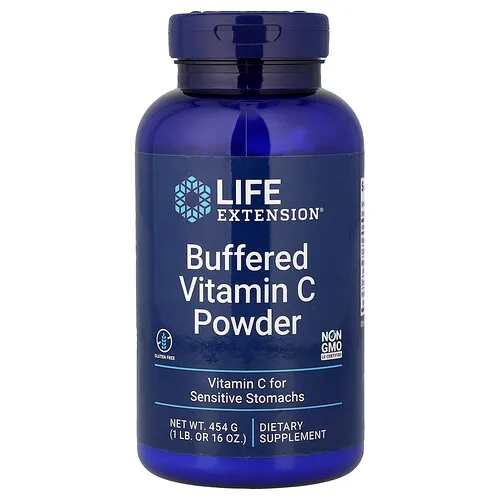Life Extension, Vitamina C regulada en polvo, 454 g (16 oz)
