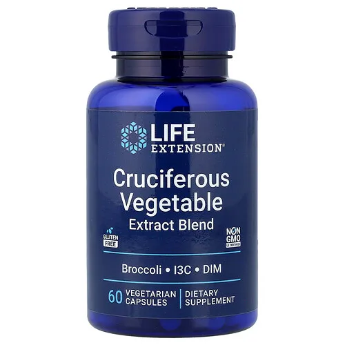 Life Extension, Extracto de vegetales crucíferos de triple acción, 60 cápsulas vegetales