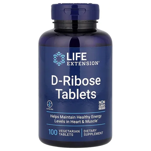 Life Extension, Comprimidos de D-ribosa, 100 comprimidos vegetales