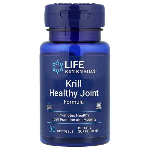 Life Extension, Fórmula Krill Para Articulaciones Saludables, 30 Perlas