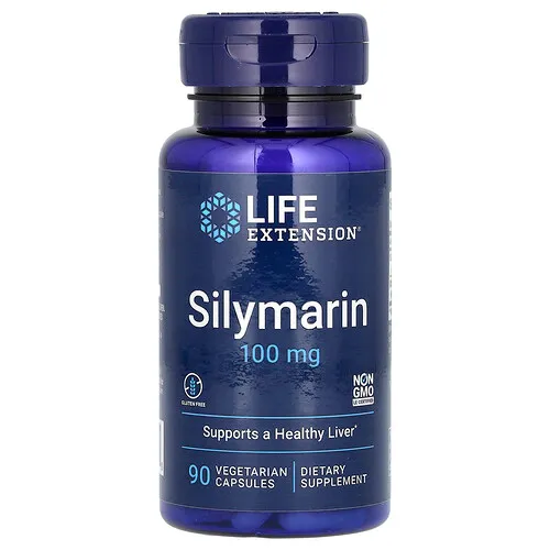 Life Extension, Silimarina, 100 mg, 90 cápsulas vegetales