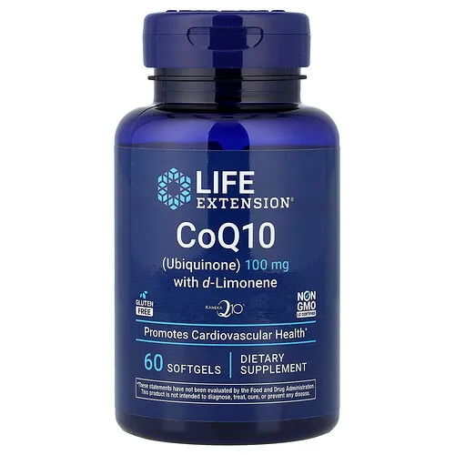 Life Extension, CoQ10 (ubiquinona) con D-limoneno, 60 cápsulas blandas
