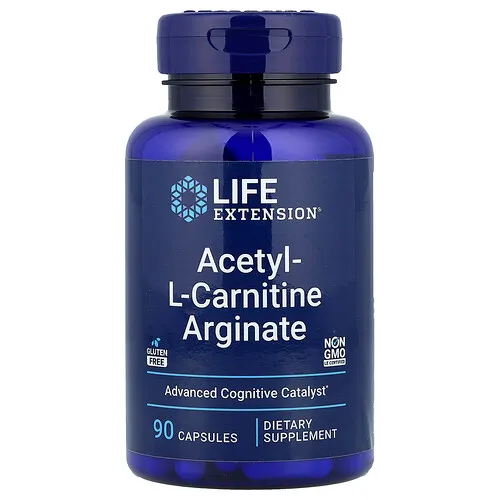 Life Extension, Arginato de acetil-L-carnitina, 90 cápsulas vegetales