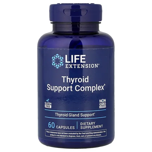 Life Extension, Complejo para el refuerzo de la tiroides, 60 cápsulas