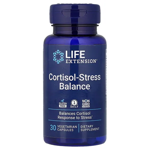 Life Extension, Equilibrio cortisol-estrés, 30 cápsulas vegetales