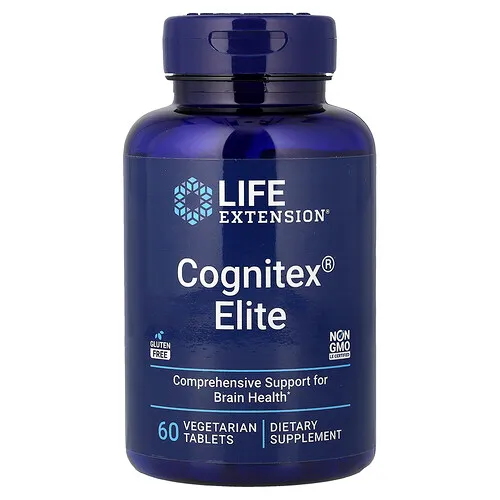 Life Extension, Cognitex® Elite, 60 comprimidos vegetales