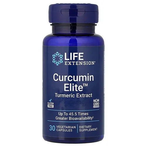Life Extension, Curcumin Elite, Extracto de cúrcuma, 30 cápsulas vegetales