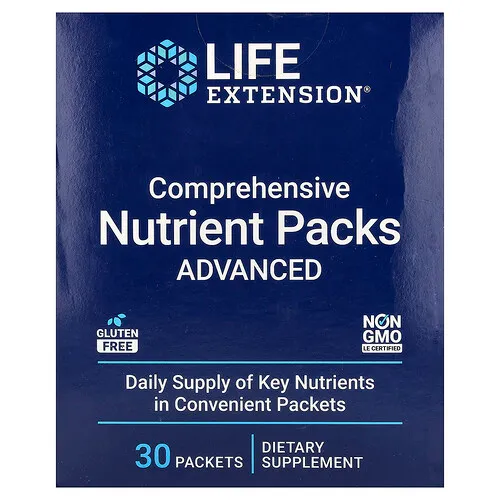 Life Extension, Paquetes integrales de nutrientes, Avanzado, 30 sobres