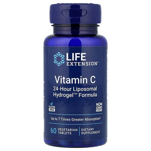 Life Extension, Vitamina C, 60 comprimidos vegetales