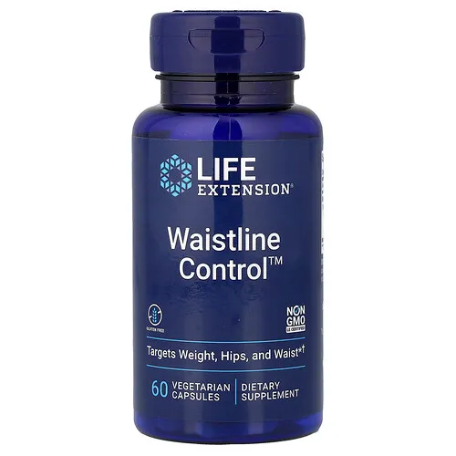 Life Extension, Waistline Control™, Suplemento para favorecer el control del peso y combatir la grasa de la cintura y las caderas, 60 cápsulas vegetales