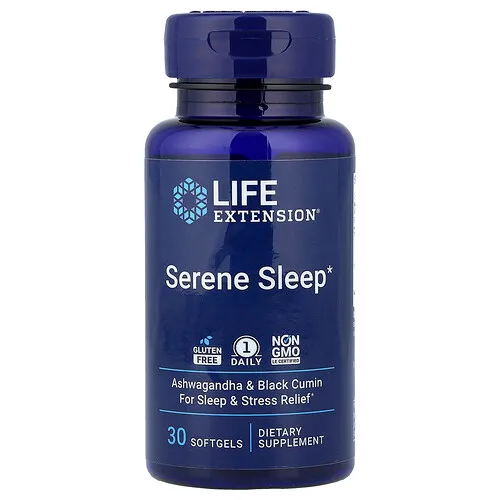 Life Extension, Sueño sereno, 30 cápsulas blandas
