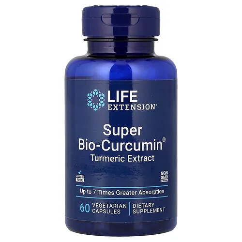Life Extension, Super Bio-Curcumin®, Extracto de cúrcuma, 60 cápsulas vegetales (400 mg por cápsula)