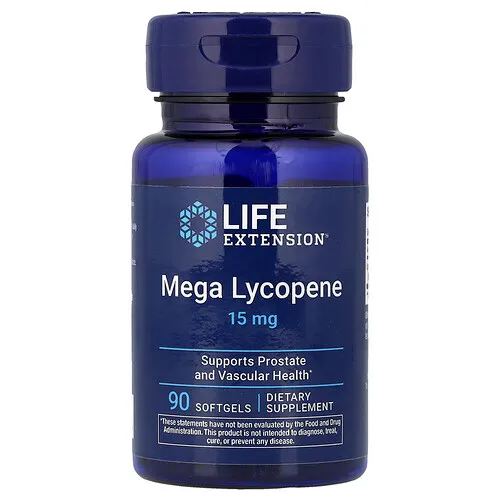 Life Extension, Mega Lycopene, 15 mg, 90Cápsulas de Gel Suave