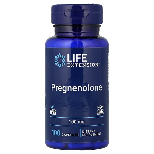 Life Extension, Pregnenolona, 100 mg, 100 cápsulas