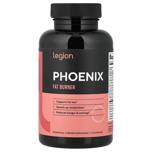 Legion Athletics, Fénix, Suplemento para quemar grasas, 90 cápsulas