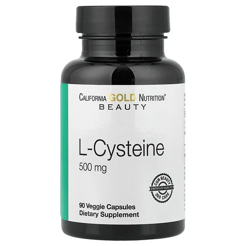 California Gold Nutrition, L-cisteína, 500 mg, 90 cápsulas vegetales
