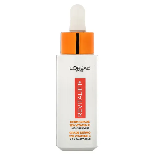 L'Oréal, Revitalift Derm Intensives, Sérum de calidad dermatológica, 12 % de vitaminas C y E más ácido salicílico, 30 ml (1 oz. líq.)