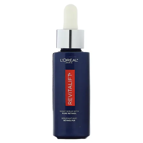 L'Oréal, Revitalift Derm Intensives, Sérum de noche con retinol puro, Sin fragancia, 30 ml (1 oz. Líq.)