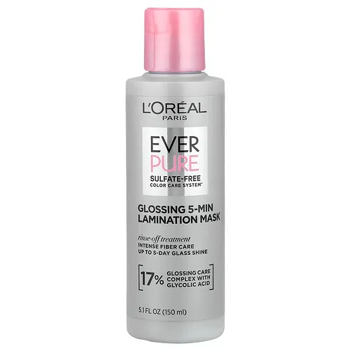 L'Oréal, Ever Pure, Mascarilla laminadora brillante en 5 minutos, 150 ml (5,1 oz. líq.)