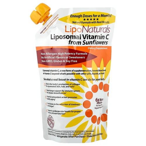 Lipo Naturals, Vitamina C liposomal proveniente del girasol, 443 ml (15 oz)