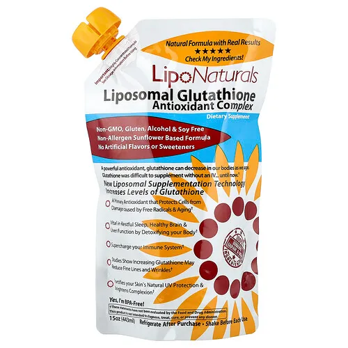 Lipo Naturals, Complejo antioxidante de glutatión liposomal, 443 ml (15 oz)