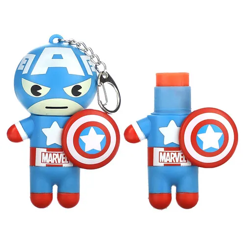 Lip Smacker, Capitán América de Marvel, Bálsamo labial, Rojo, blanco y baya azul, 4 g (0,14 oz)