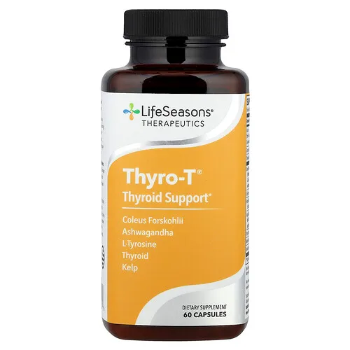 LifeSeasons, Thyro-T, Refuerzo para la tiroides, 60 cápsulas vegetales