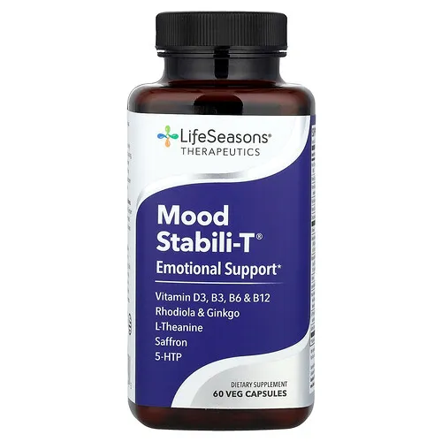LifeSeasons, Mood Stabili-T, 60 cápsulas vegetales