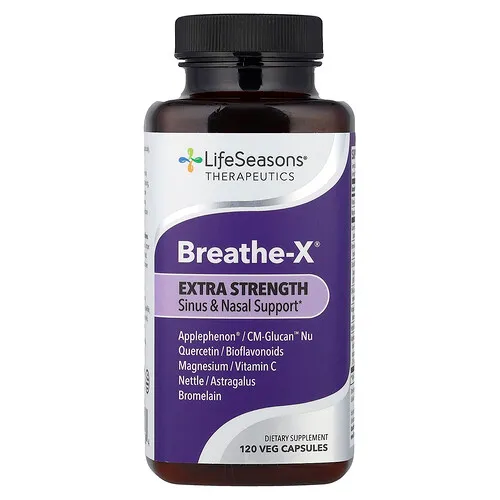 LifeSeasons, Therapeutics, Breathe-X®, 120 cápsulas vegetales