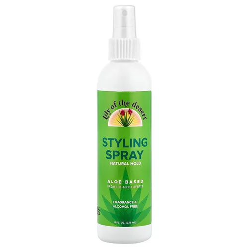 Lily of the Desert, Spray para peinar, Fijación natural, Sin fragancia, 236 ml (8 oz. Líq.)