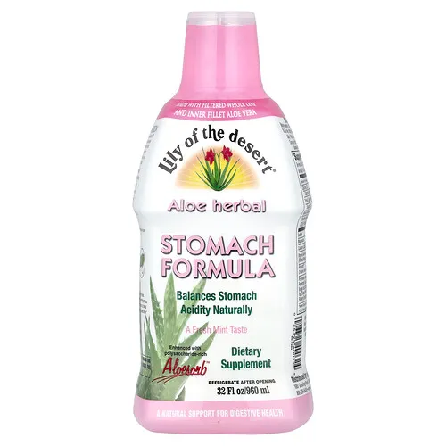 Lily of the Desert, Aloe Herbal, Fórmula para el estómago, Menta fresca, 960 ml (32 oz. líq.)