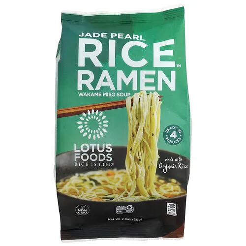 Lotus Foods, Ramen Jade Pearl Rice™, Sopa de wakame y miso, 80 g (2,8 oz)