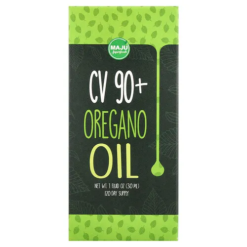 Maju Superfoods, Aceite de orégano silvestre con más de 90 % de CV, 30 ml (1 oz. líq.)