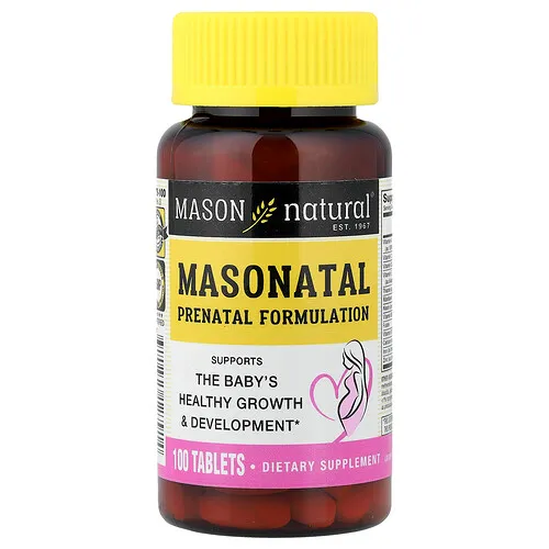 Mason Natural, Fórmula prenatal Masonatal, 100 comprimidos