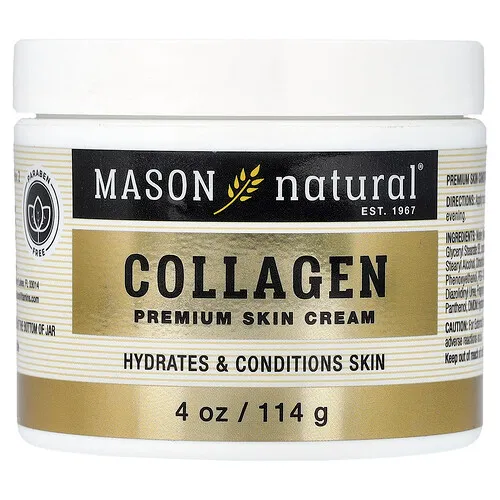 Mason Natural, Crema con colágeno prémium para la piel, Pera, 114 g (4 oz)