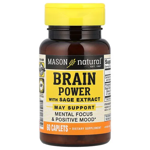 Mason Natural, Brain Power con extracto de salvia, 60 comprimidos