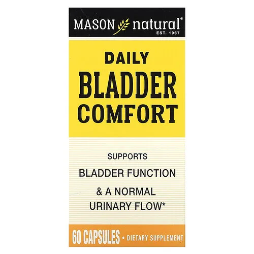Mason Natural, Suplemento para el bienestar diario de la vejiga, 60 cápsulas