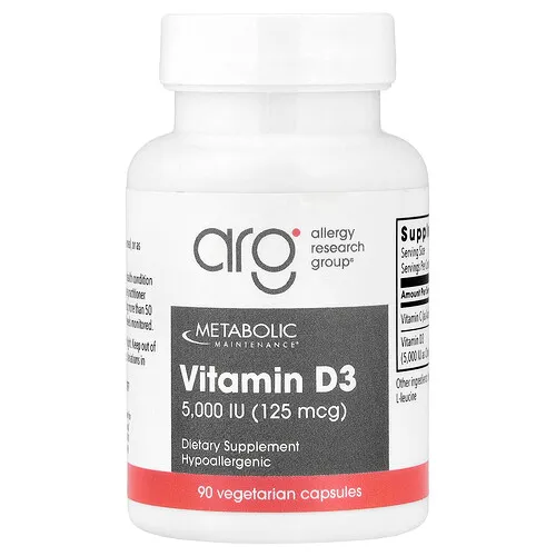 Metabolic Maintenance, Vitamina D3, 90 cápsulas vegetales
