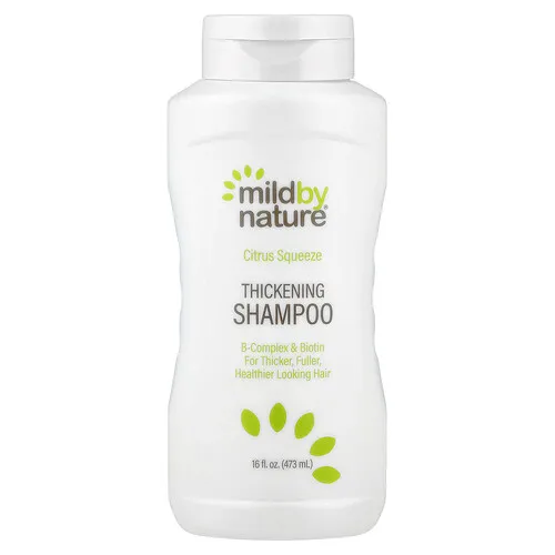 Mild By Nature, Champú engrosador, Complejo de vitaminas B y biotina, Zumo de cítricos, 473 ml (16 oz. líq.)
