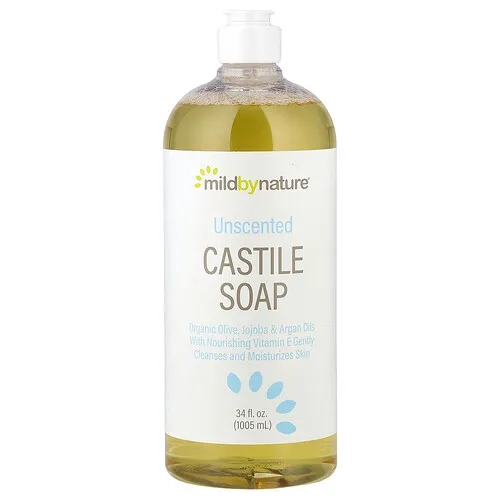 Mild By Nature, Jabón de Castilla, Sin fragancia, 1005 ml (34 oz. líq.)